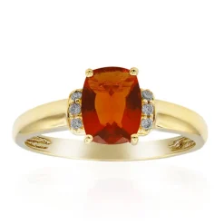 Mexikanischer Feueropal-Goldring (CIRARI)