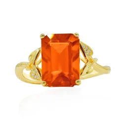 Mexikanischer Feueropal-Goldring (Smithsonian)