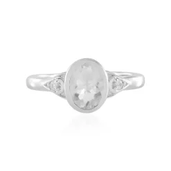 Mexikanischer Hyalith-Opal-Silberring