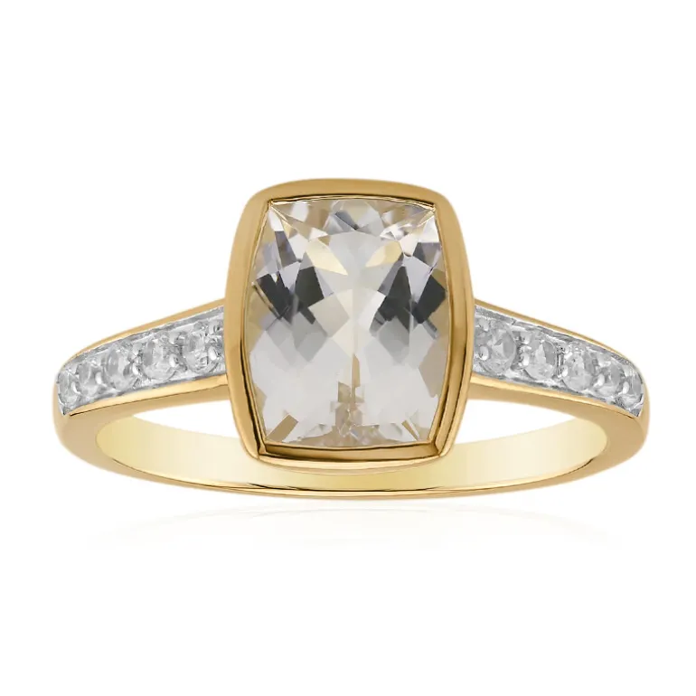 Mexikanischer Pinkfarbener Danburit-Goldring