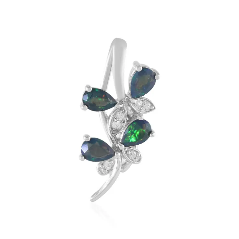 Mezezo-Opal-Silberanhänger