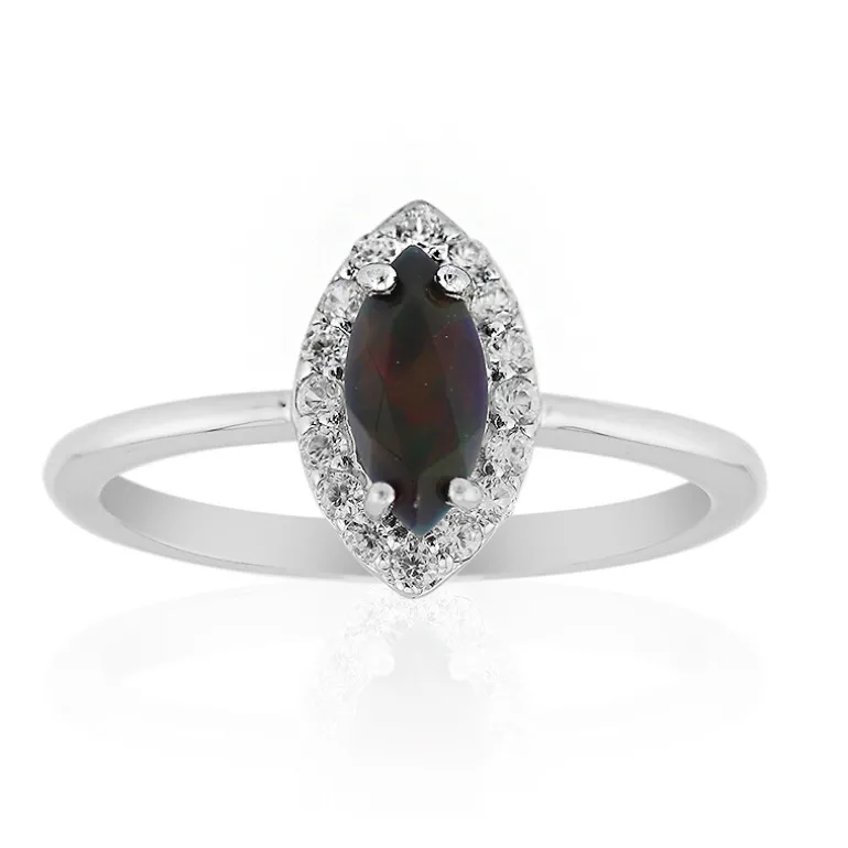 Mezezo-Opal-Silberring