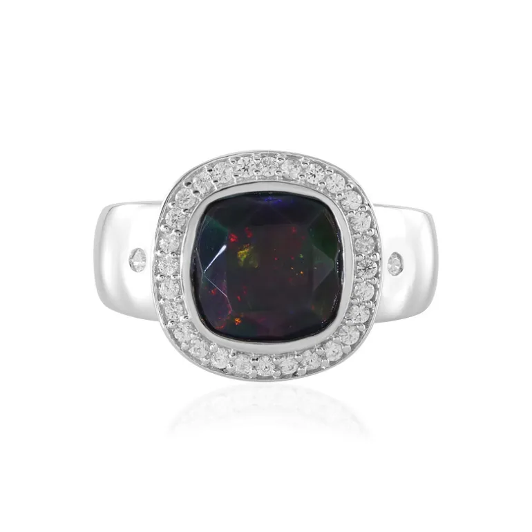 Mezezo-Opal-Silberring (de Melo)