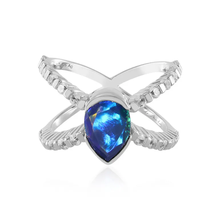 Mezezo-Opal-Silberring (de Melo)