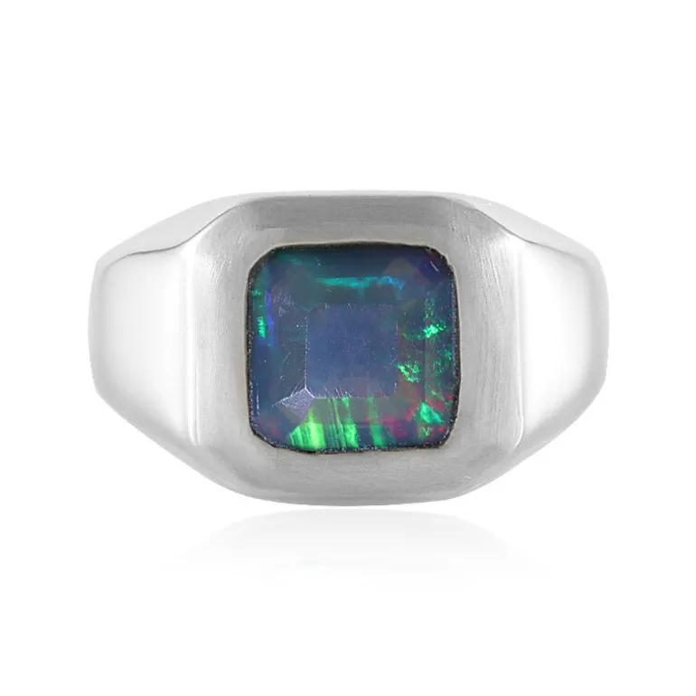 Mezezo-Opal-Silberring (de Melo)