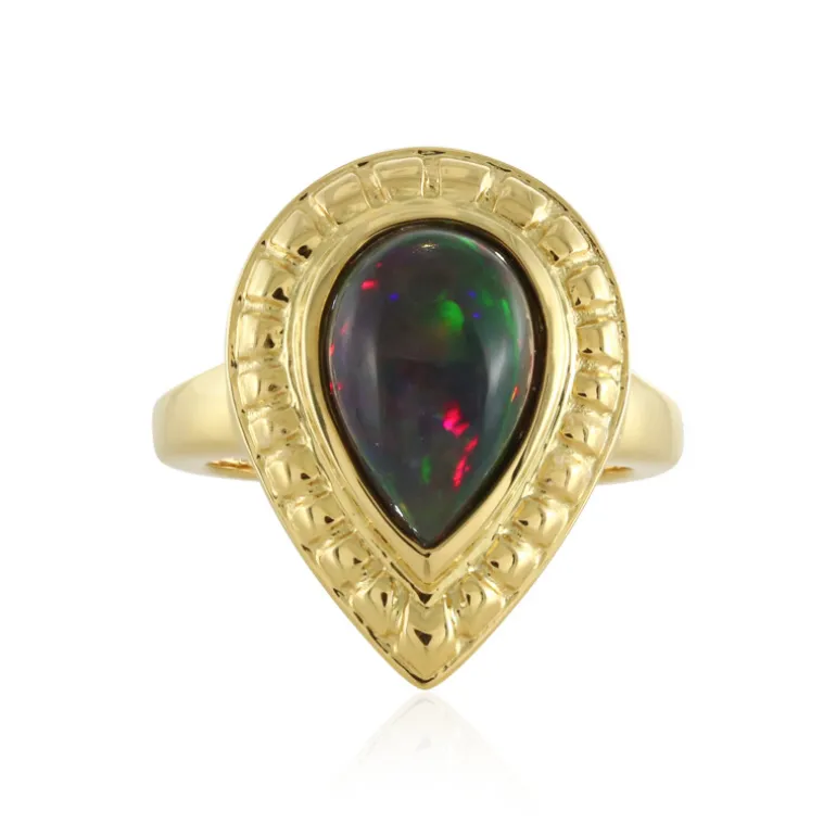 Mezezo-Opal-Silberring (SAELOCANA)