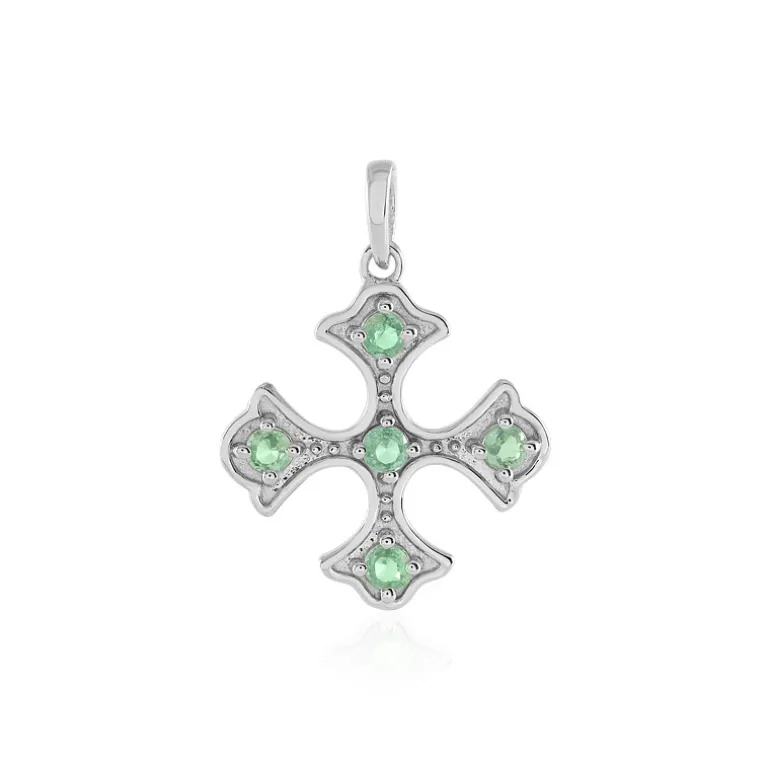 Mint-Kyanit-Silberanhänger