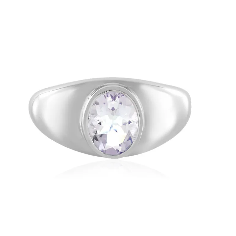 Mondblauer Quarz-Silberring