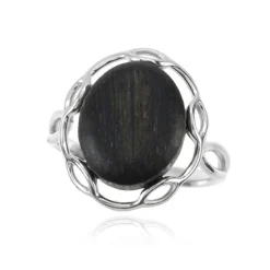 Mooreiche-Silberring