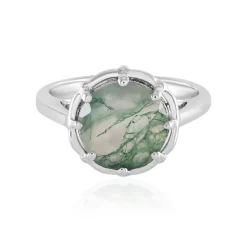 Moosachat-Silberring