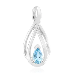 Mosambik-Aquamarin-Silberanhänger (Pallanova)