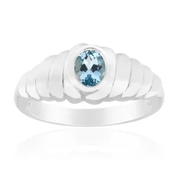 Mosambik-Aquamarin-Silberring (Pallanova)