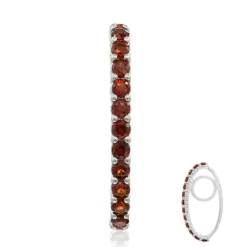 Mosambik-Granat-Silberanhänger