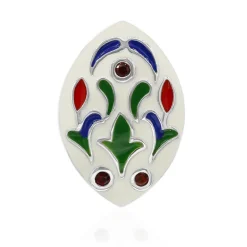 Mosambik-Granat-Silberanhänger (TPC)