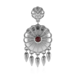 Mosambik-Granat-Silberanhänger