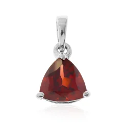 Mosambik-Granat-Silberanhänger