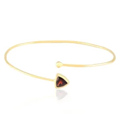 Mosambik-Granat-Silberarmreif