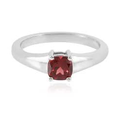 Mosambik-Granat-Silberring