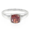 Mosambik-Granat-Silberring