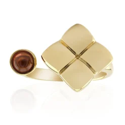 Mosambik-Granat-Silberring