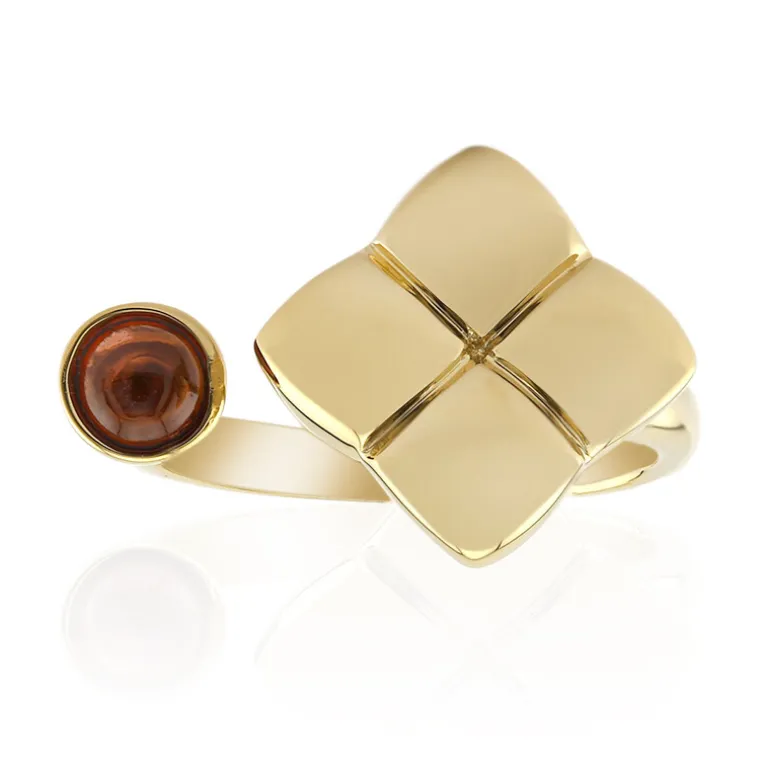 Mosambik-Granat-Silberring