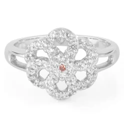 Mosambik-Granat-Silberring