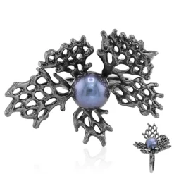 Mystik-Süßwasserzuchtperlen-Silberring (TPC)