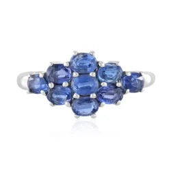 Nepalesischer Kyanit-Silberring