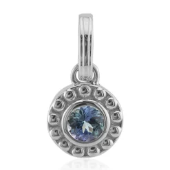 Nicht erhitzter Tansanit-Silberanhänger (Pallanova)