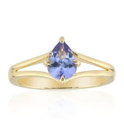 Nicht erhitzter Tansanit-Silberring (Remy Rotenier)