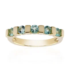 Nigerianischer Mintgrüner Beryll-Goldring