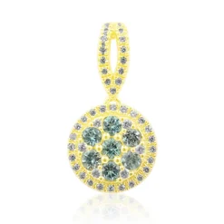 Nigerianischer Paraiba-Turmalin-Goldanhänger