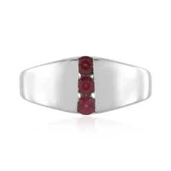 Nigerianischer Pinkfarbener Turmalin-Silberring