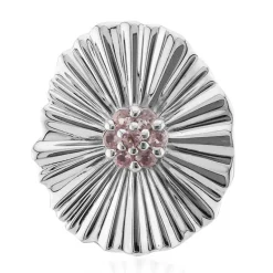 Nigerianischer Pinkfarbener Turmalin-Silberanhänger