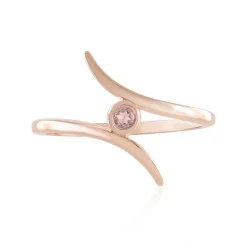 Nigerianischer Pinkfarbener Turmalin-Silberring