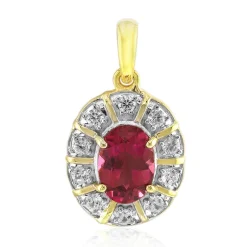 Nigerianischer Rubellit-Goldanhänger (Mark Kaufman)