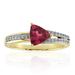 Nigerianischer Rubellit-Goldring (Mark Kaufman)