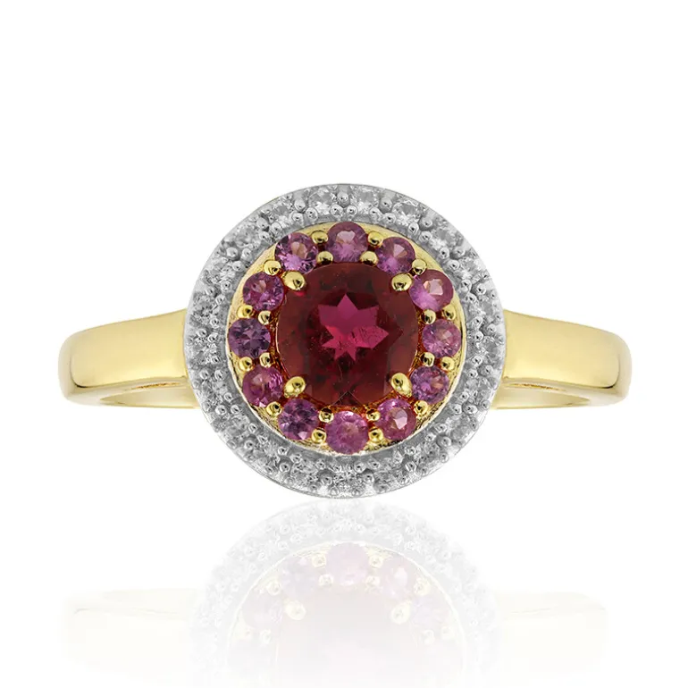 Nigerianischer Rubellit-Goldring (Mark Kaufman)