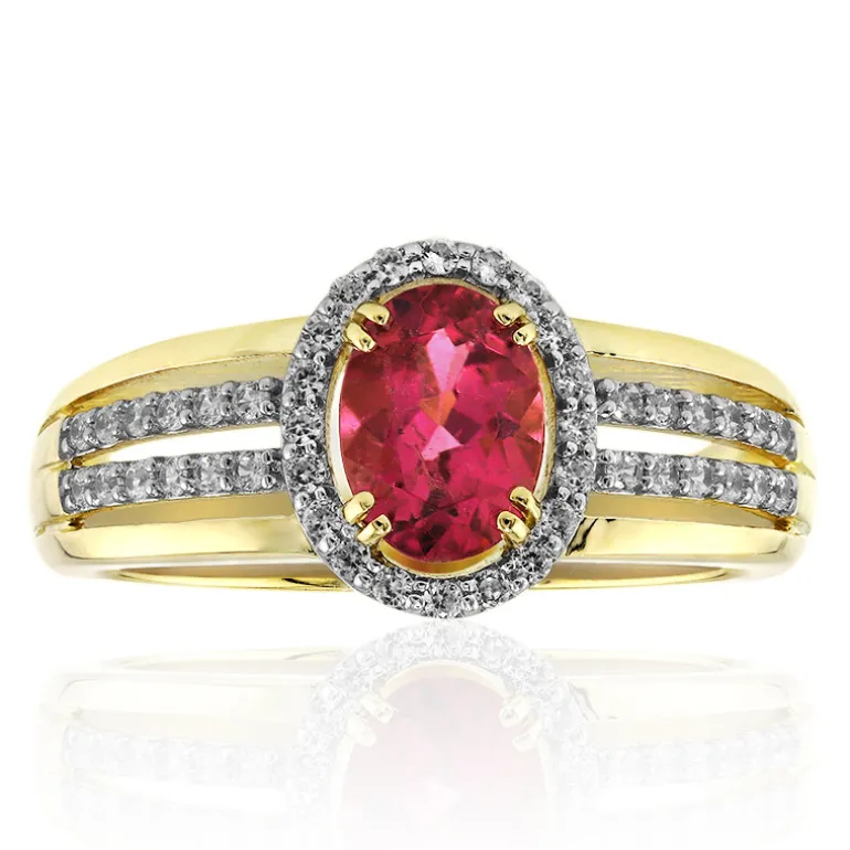 Nigerianischer Rubellit-Goldring (Mark Kaufman)