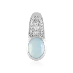 Ofiki-Aquamarin-Silberanhänger