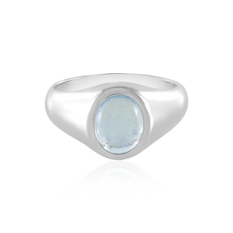 Ofiki-Aquamarin-Silberring