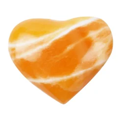 Oranger Kalzit-Herz (Lapis Vitalis)- 1.165 ct