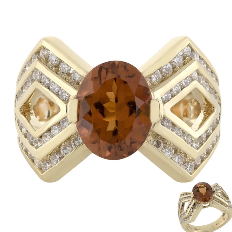 Oranger Turmalin-Goldring (de Melo)