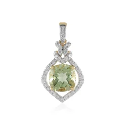 Ouro Verde-Quarz-Goldanhänger (SUHANA)