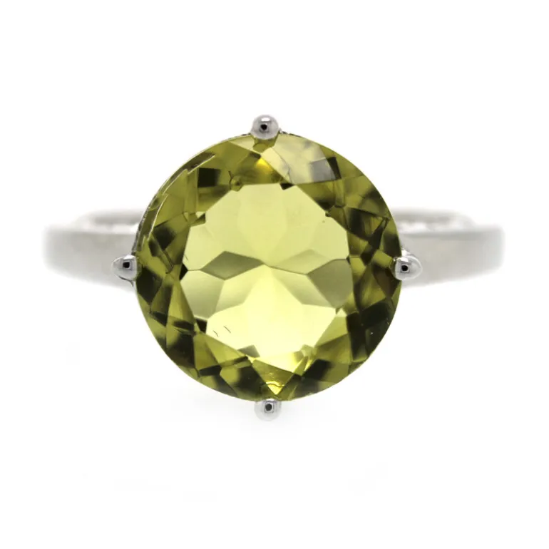 Ouro Verde-Quarz-Silberring