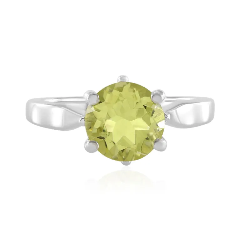 Ouro Verde-Quarz-Silberring