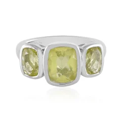 Ouro Verde-Quarz-Silberring