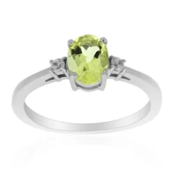 Ouro Verde-Quarz-Silberring