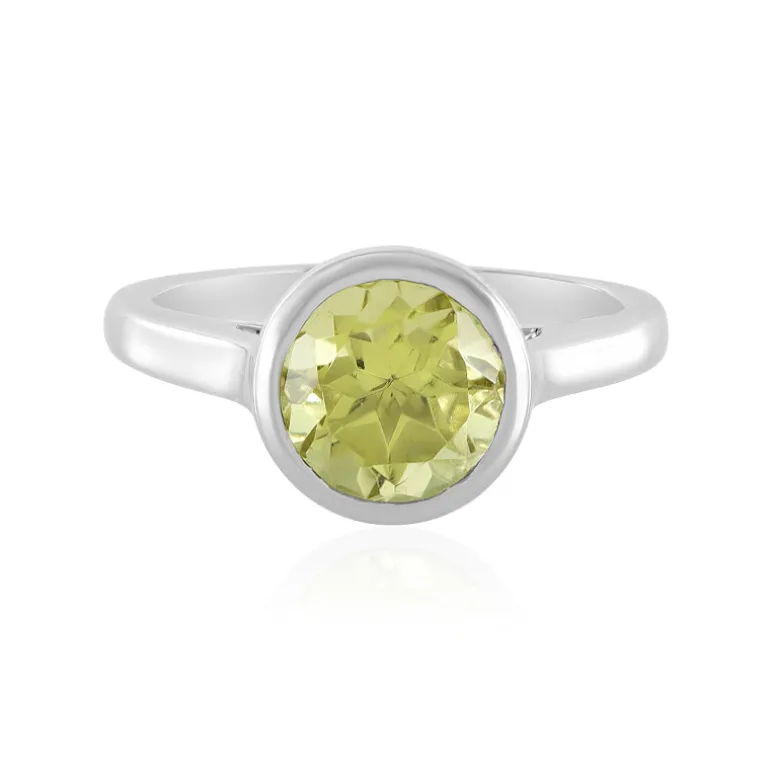 Ouro Verde-Quarz-Silberring