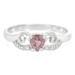 Padparadscha-Saphir-Silberring